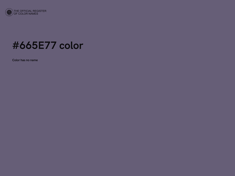 #665E77 color image