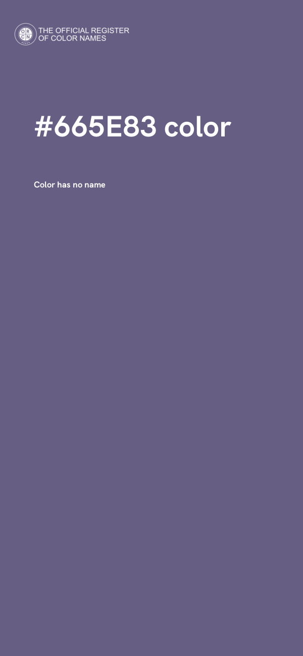 #665E83 color image