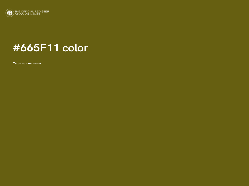 #665F11 color image