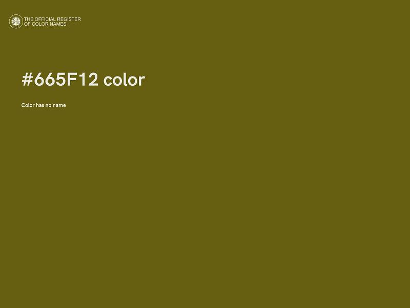 #665F12 color image