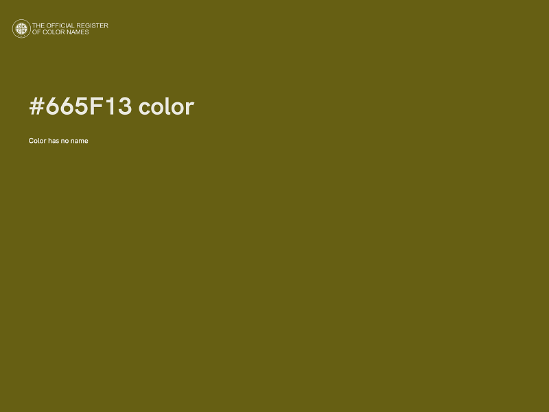 #665F13 color image