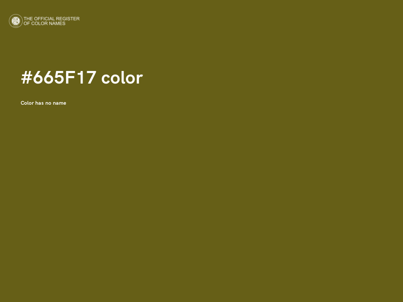 #665F17 color image