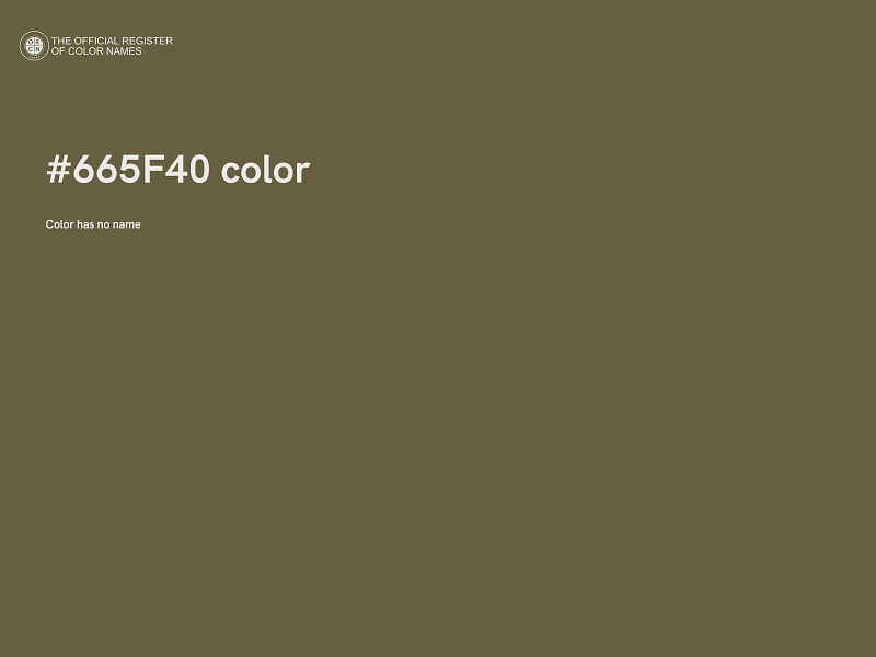 #665F40 color image