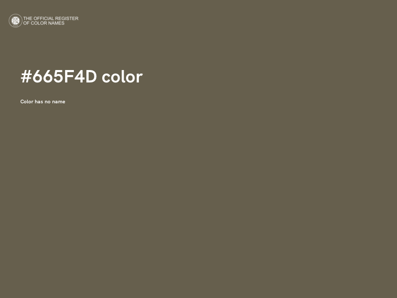 #665F4D color image