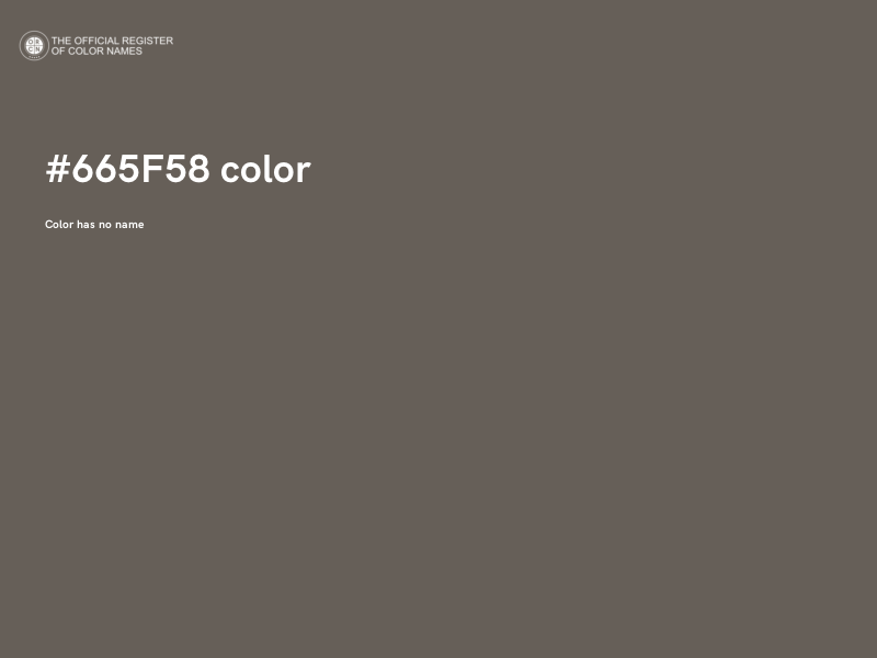 #665F58 color image