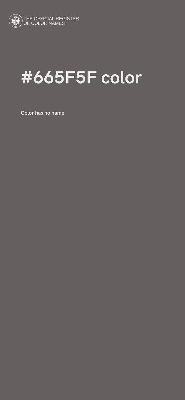 #665F5F color image