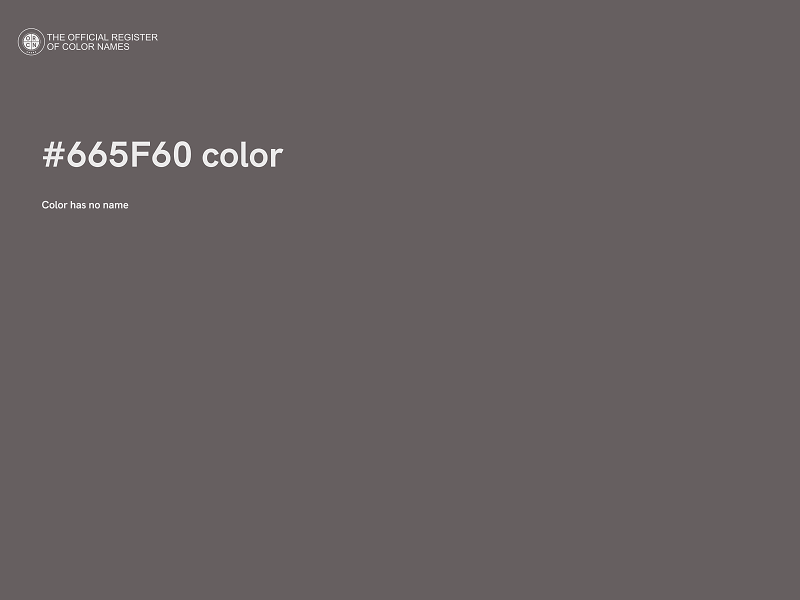 #665F60 color image