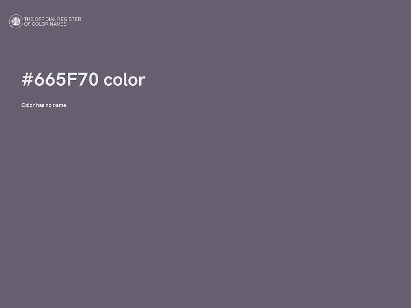 #665F70 color image