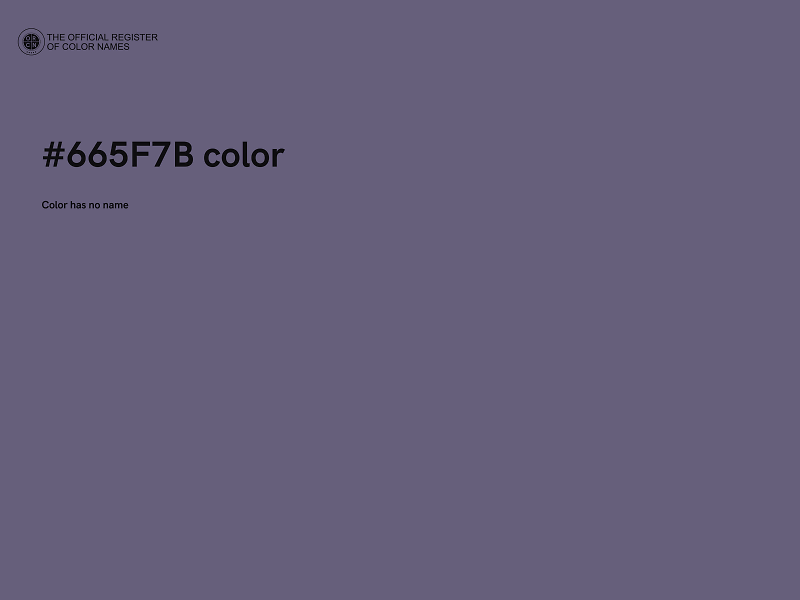 #665F7B color image