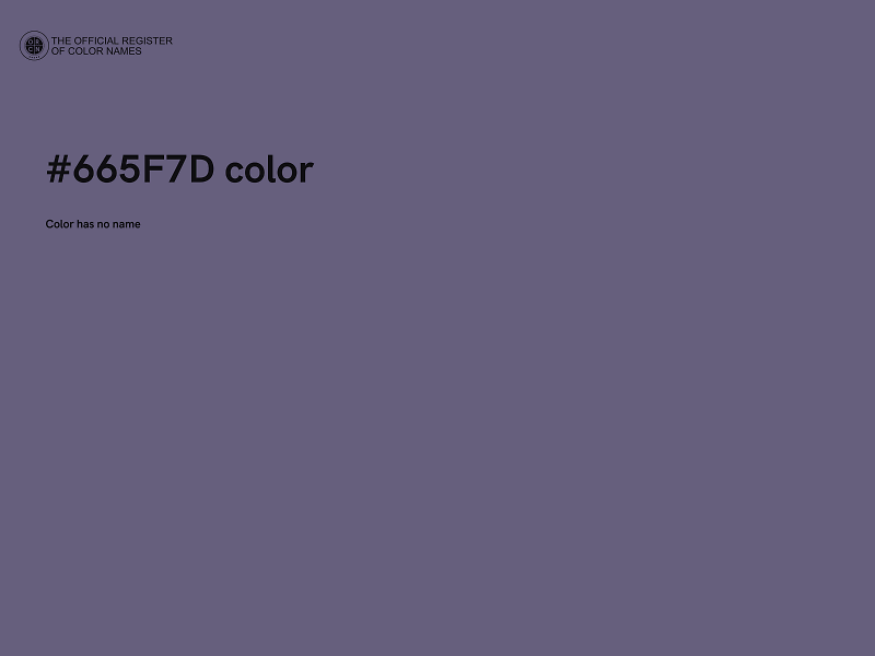 #665F7D color image