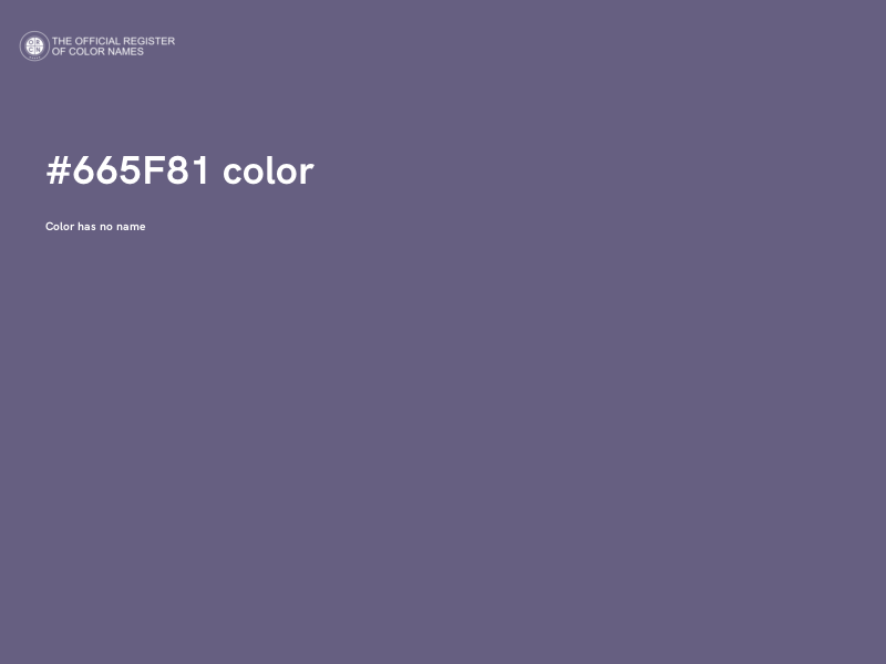 #665F81 color image