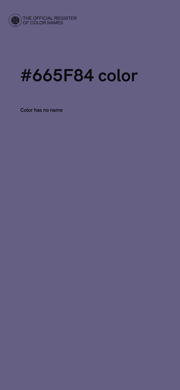 #665F84 color image