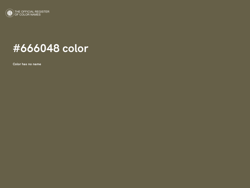 #666048 color image