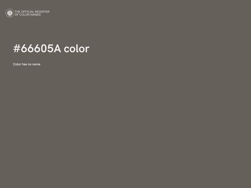 #66605A color image