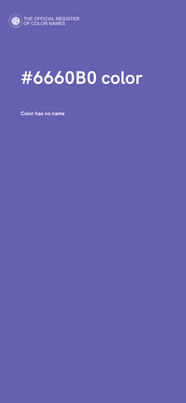 #6660B0 color image