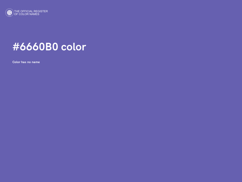 #6660B0 color image