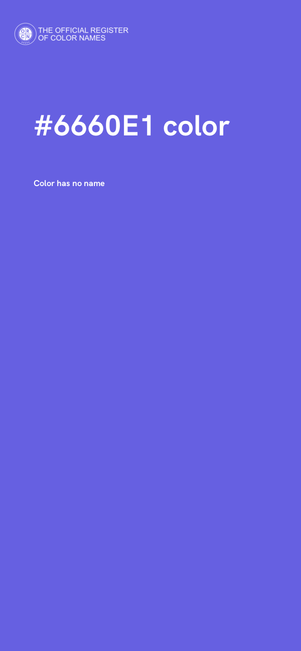 #6660E1 color image