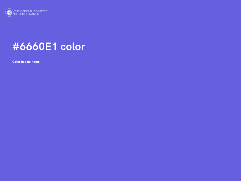 #6660E1 color image