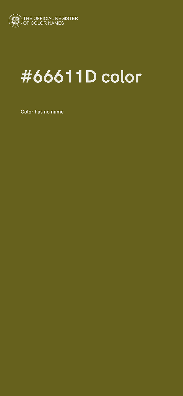 #66611D color image