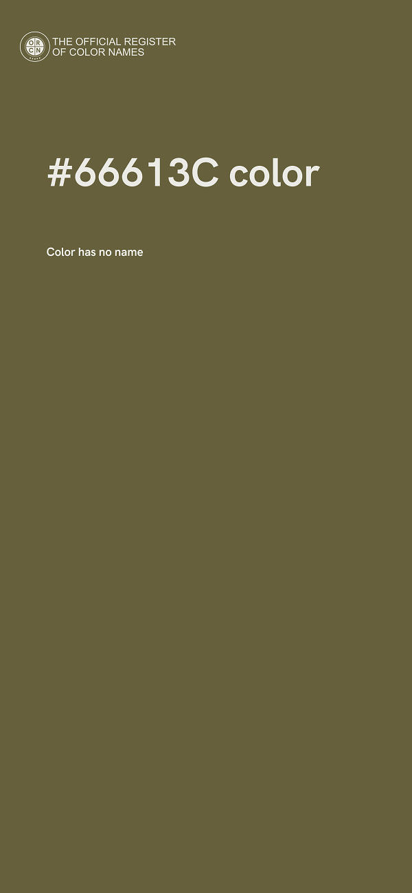 #66613C color image