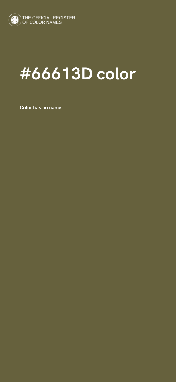 #66613D color image