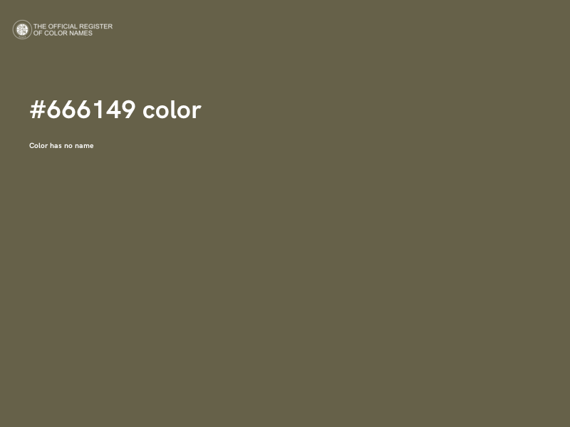 #666149 color image