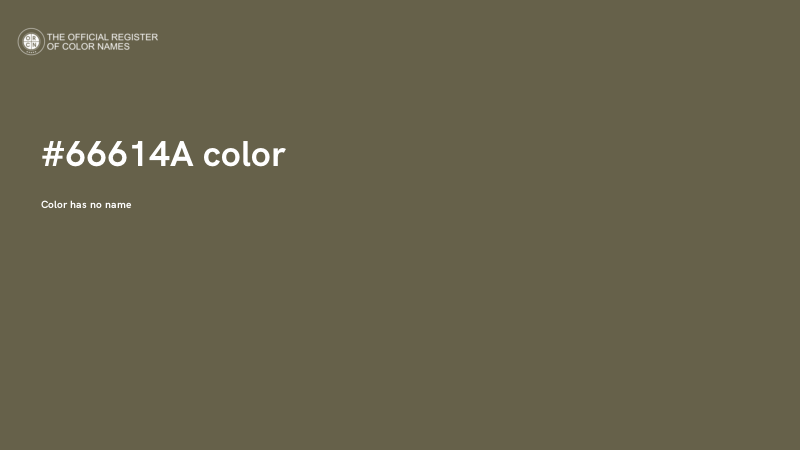#66614A color image