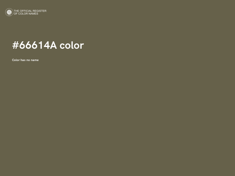 #66614A color image
