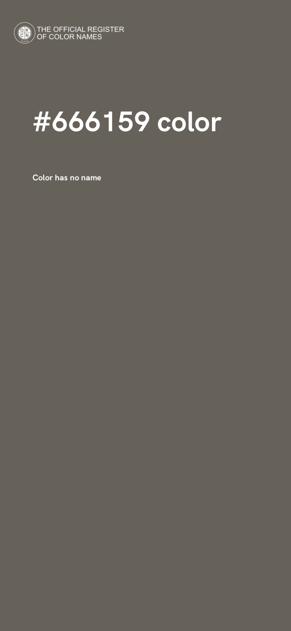 #666159 color image
