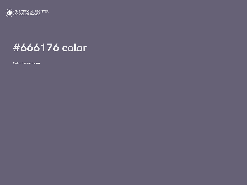 #666176 color image