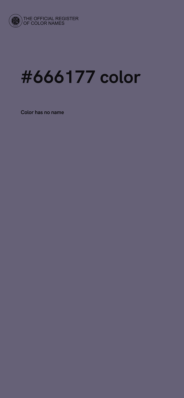 #666177 color image