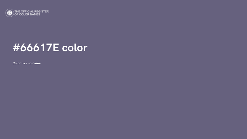 #66617E color image