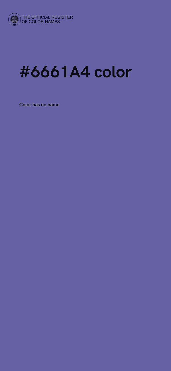 #6661A4 color image