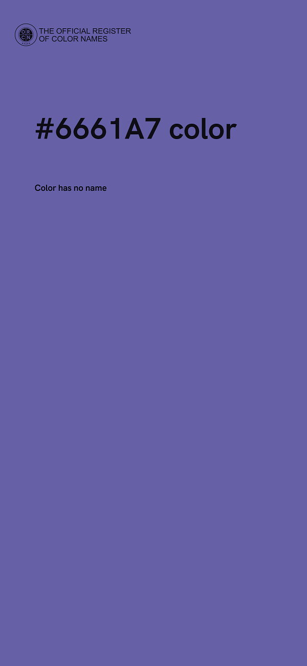 #6661A7 color image