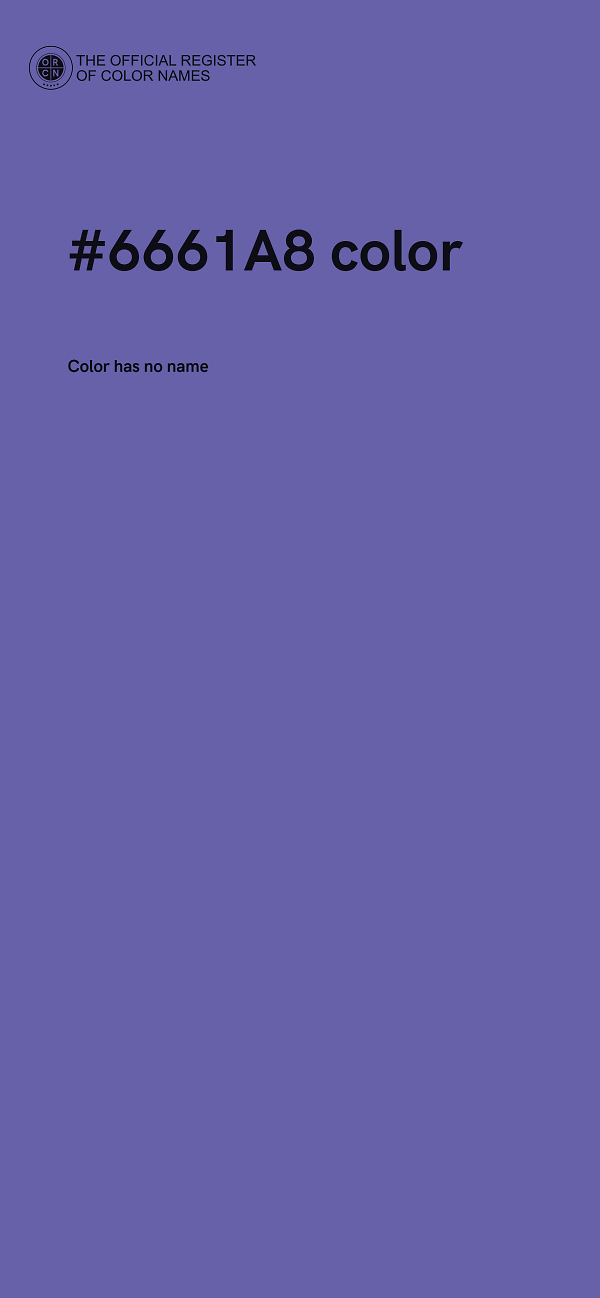 #6661A8 color image