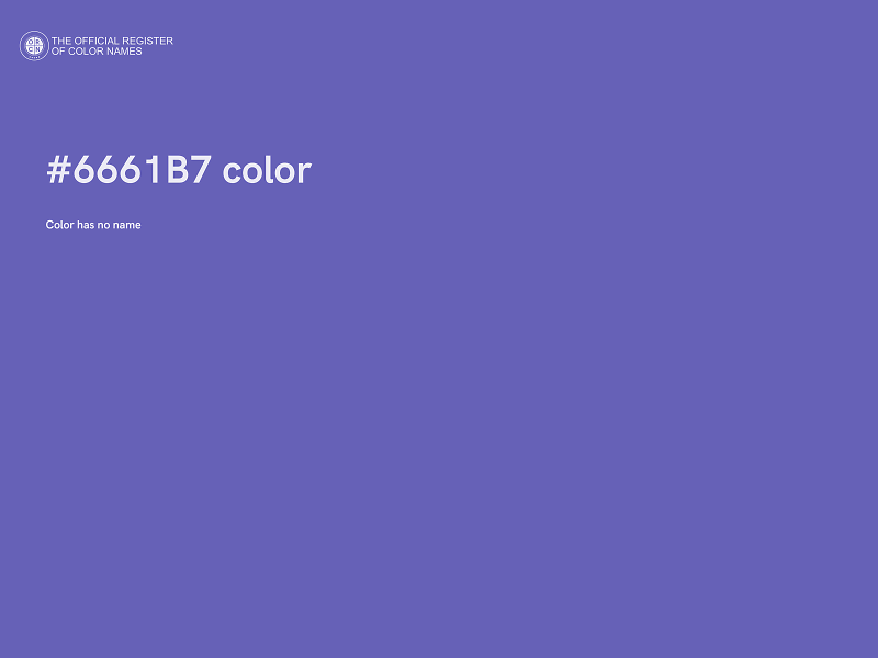 #6661B7 color image