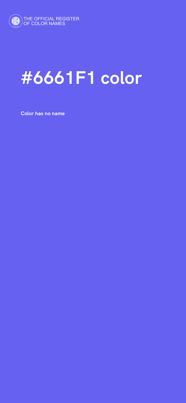 #6661F1 color image
