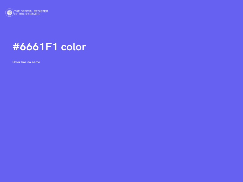 #6661F1 color image