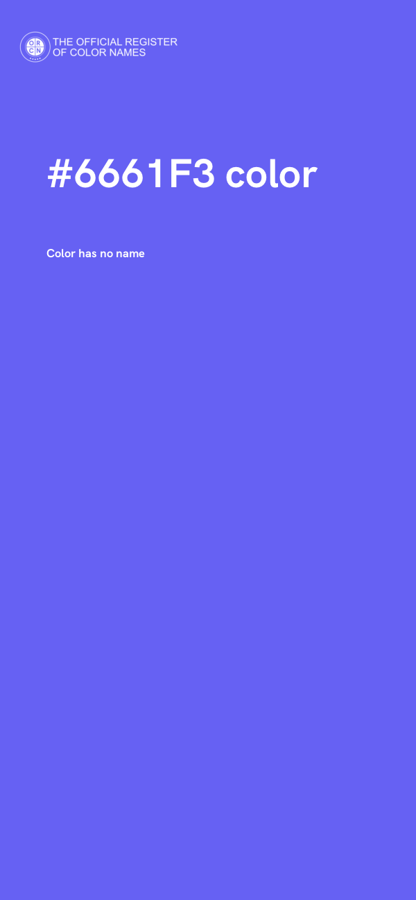 #6661F3 color image