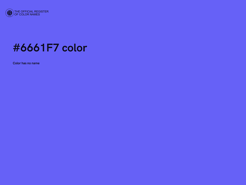 #6661F7 color image