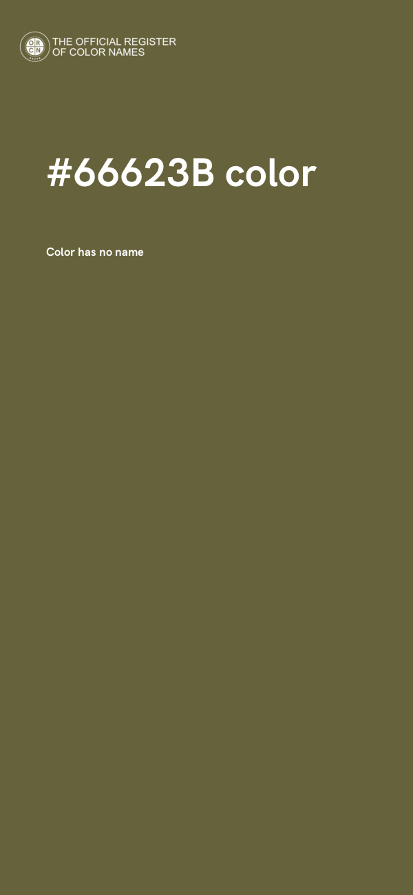 #66623B color image