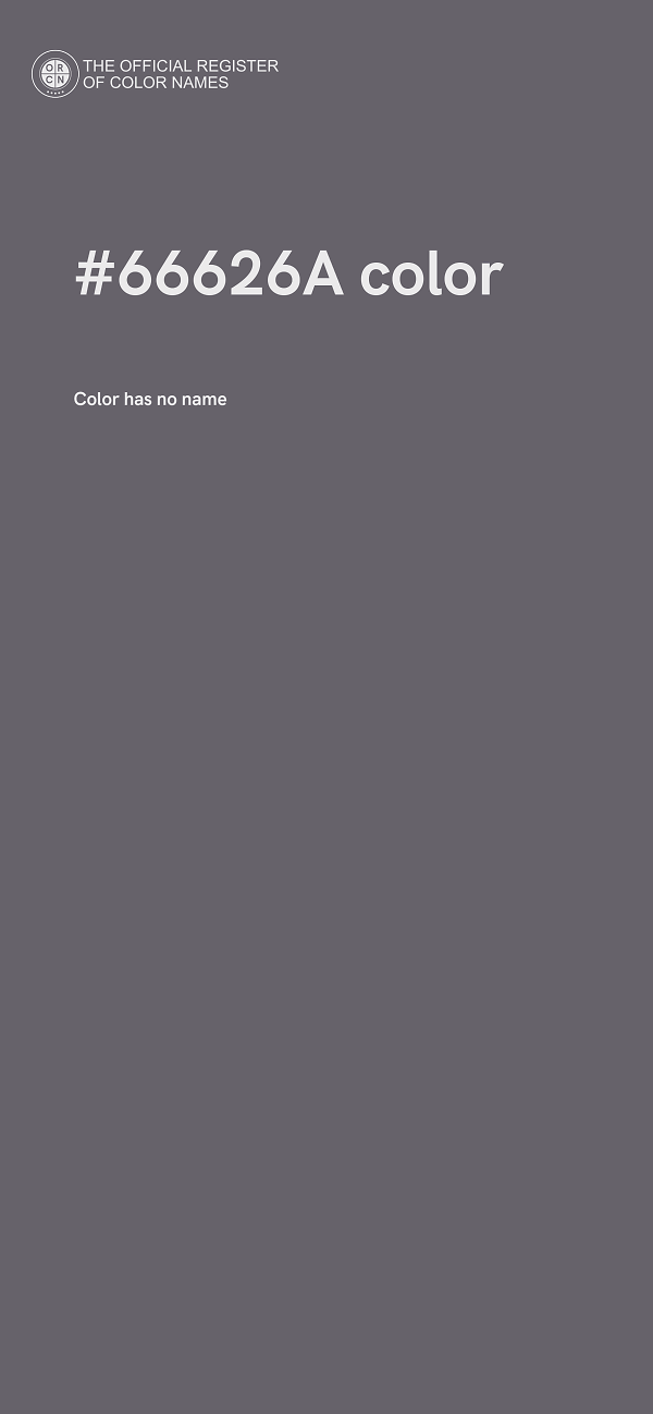 #66626A color image
