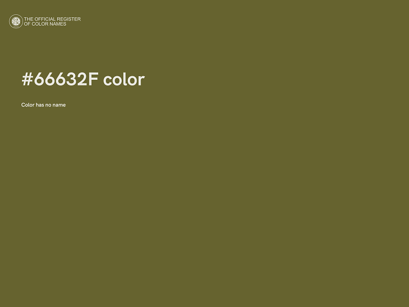 #66632F color image