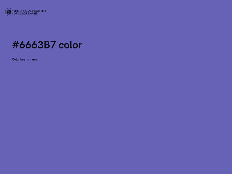 #6663B7 color image