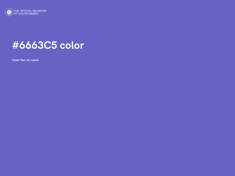 #6663C5 color image