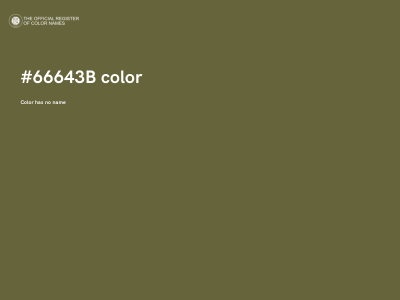 #66643B color image