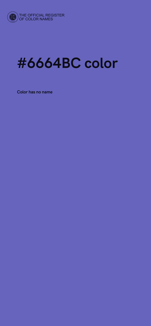 #6664BC color image