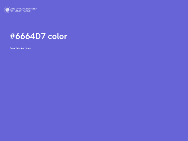 #6664D7 color image