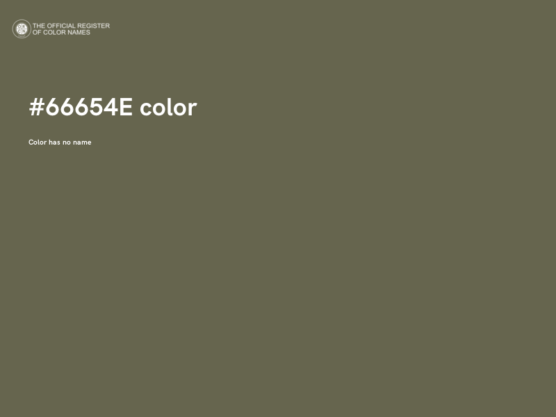 #66654E color image