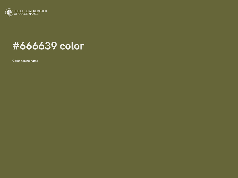 #666639 color image